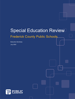 Special Education Review Executive Summary cover