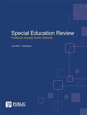 Special Education Review booklet cover