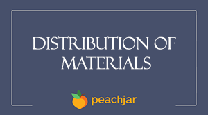 Distribution of Materials